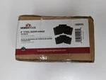 Design House 188995 4" Inch Square Corner Hinge Matte Black 10 Pack. Fixed Price $31.48.
