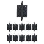 10 Piece Wrought Iron Butt Hinge Steeple Tip 3". Fixed Price $150.99.