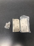 Deltana S44R515 4"X4" Mortise Hinge Pair, Satin Nickel, Plain Bearing, 5/8" Radi. Fixed Price $13.82.