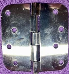 (3) Hager Steel Door Hinges 4" X Round Corner Polish Chrome. Fixed Price $8.46.