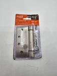 (qty 2) National Hardware N350-868 Satin Nickel Adjustable Spring Hinge 4". Fixed Price $19.99.