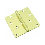 6PK Stanley 4" X Bright Brass 1/4 Radius Residential Door Hinges S821-470. Fixed Price $36.00.