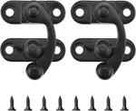 Small Hasp Latches Antique Black Clasp Hook Lock For Jewelry Box Cabine.... Fixed Price $8.60.