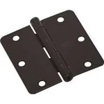 4PK Stanley National 3.5 In. 1/4" Radius Oil Rubbed Bronze Door Hinges N830-200. Fixed Price $28.80.