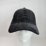 Allsaints Baseball Hat Cap Strap Back One Size Black Corduroy Oppose Mens. Fixed Price $44.88.
