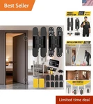 180-DEGREE Concealed Hinge For Seamless Door Integration 6 Inch Black Finish. Fixed Price $81.20.