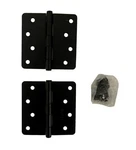 Emtek 91024US19 4"X4" Plain Bearing 1/4" Radius Corners Mortise Hinge - Pair. Fixed Price $13.48.