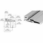 Locksmith Satin Alum 83" Roton 780- 210HD- Hvy Duty Full Surface Hinge Ulff. Fixed Price $265.99.