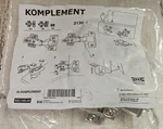 Ikea Komplement Soft-close Hinge 002.145.05 New 3-PACK. Fixed Price $27.50.