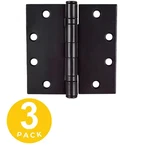 4.5 In. X Oil Rubbed Bronze Full Mortise Squared Ball Bearing Hinge With. Fixed Price $24.93.