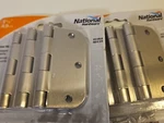 Door Hinges Full Mortise Round Corner 3-1/2" Lot Of Pack. Fixed Price $14.99.