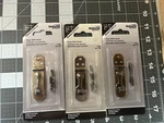 New 3-PACK Lot National Hardware N211-290 Mini Hasp W/ Hook Antique Brass. Fixed Price $14.99.