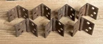 #2002 One Each Per Antique Small Cast Metal 6-HOLE Hinge 3/4 W. X 1/8 H.. Fixed Price $7.50.