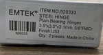 Emtek 92033US3 Heavy Duty 3-1/2 Door Hinges (pair) Polished Brass *read*. Fixed Price $22.99.
