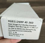 Inox HG8112NRP-45 Series Steel 4-1/2" Ball Bearing Chrome 3PK #1. Fixed Price $15.00.