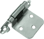 Pair Self-closing Flush Mount Spring Cabinet Hinges 1.5" Chrome Ultra #98292. Fixed Price $5.99.