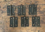#1993 One Each Per Antique Metal 4-HOLE Hinge 1/2 W. X 15/16 H.. Fixed Price $7.50.