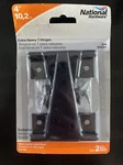 National Hardware N129-007 Black Hot-rolled Steel Extra Heavy Duty T-hinge 4 In.. Fixed Price $15.00.