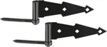 N165-464 V844 Ornamental Screw Hook/strap Hinges Black, 2 Pack, 7". Fixed Price $29.99.