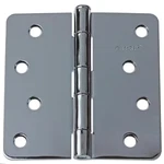 In. Polished Chrome Steel Door Hinge 1/4 Corner Radius With Screws (12-PAC. Fixed Price $31.74.
