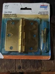 National Bright Brass Finish 31/2 Door HINGE-V512RC-BNEW -unopened. Fixed Price $11.99.