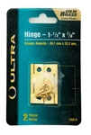 Ultra Hardware 1.5" X 7/8" Solid Brass Hinge Pair With Screws. Fixed Price $7.85.