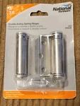 National Hardware N100-051 Double Action Spring Hinges, 3", Satin Nickel Unopen. Fixed Price $13.99.
