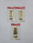 Lot Of 3 Everbilt Non-mortise Hinges 2-PK Bright Brass Finish 1/2" 15088 New. Fixed Price $9.97.