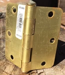 Lot Of Brainerd Brass Plated Round 3-1/2" Corner Hinge B1480 New!. Fixed Price $5.00.