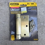 Nos Stanley 53-0743 Cd 2060 Automatic 3.5 Door Closing Hinge Satin Brass Sealed. Fixed Price $14.99.