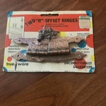 Nos Sealed 2 Two Offset Hinges Hammered Steel True Ware Prestige Nrha. Fixed Price $11.99.