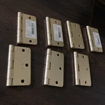 National Hardware N830-334 Door Hinges 3-1/2" Satin Brass (set Of 7). Fixed Price $49.99.