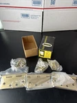 3 Stanley F179 X4" Ball Bearing Hinges Brass Sq Corner New Old Stock. Fixed Price $24.95.