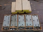 Nos Stanley Steel 3-1/2" X Door Hinges 242 5 Pairs W/ Screws. Fixed Price $10.00.