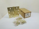 Mckinney Assa Abloy 55842 (box Of 3) 1/2"X4 Brass Hinges. New + Hardware!. Fixed Price $22.99.