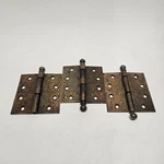 Set Of 3 Antique Butt Door Hinges Copper Tone Cannonball Tip Pin 4 X. Fixed Price $39.99.