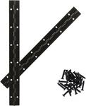 2PCS 12INCH Black Heavy Duty Continuous&piano HINGES,1.2" Open Width Stainless. Fixed Price $13.87.