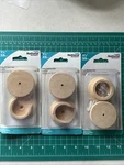 Nos 3-PACK Lot 2/PC National Hardware 1-3/8" Hardwood Closet Pole Socket. Fixed Price $16.49.