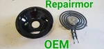 WB30X31057, WB31T10015 Oem Genuine Range Heat Coil Element W/ Drip Pan Assy. Fixed Price $40.00.