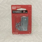 Everbilt 2 Pack Narrow Utility Hinges Inch Silver Zinc Plated 649 163. Fixed Price $6.38.