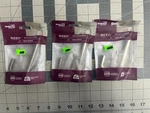 3-PACK Lot National Hardware 4" N337-916 Reed Modern Coat Wall Hook Satin Nickel. Fixed Price $37.49.