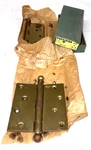 Vintage Stanley Sw Butts Hinges Pair #241 F Dull Brass Plated X 4" O/b Nos. Fixed Price $13.99.