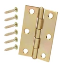 10 Pack Everbilt 2-1/2 Inch Satin Brass Cabinet Door Narrow Utility Hinges 29057. Fixed Price $26.80.