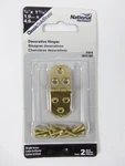 National Hardware Bright Brass Decorative Hinge X 13/16" Per Pack N211-862. Fixed Price $8.99.