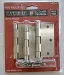 Everbilt Door Hinge Project Pack 3-1/2" 1/4" Radius 1002316501. Fixed Price $14.99.