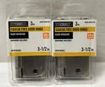 New Everbilt 3-1/2" X 5/8" Satin Nickel Squeakfree Door Hinge 6-PACK (R17). Fixed Price $15.99.
