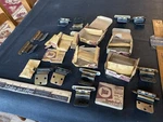 6 Pr 12 Stanley Ranch Craft Saddle Strap Antique Brass 3/8" Inset Hinges 4310-F3. Fixed Price $13.90.