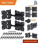 2-PACK Black Self Closing Gate Hinges Heavy Duty, Easy Install For Fences. Fixed Price $55.31.