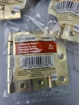 Lot Of 12 Gate House " Inch Hinge, Polished Brass Pk, 0308967. Fixed Price $30.00.