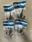4X Everbilt Triple Robe Hook Matte Black Lot Of New 1007486120. Fixed Price $17.44.